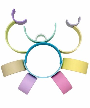 Arco iris silicona 12 piezas colores pastel DËNA