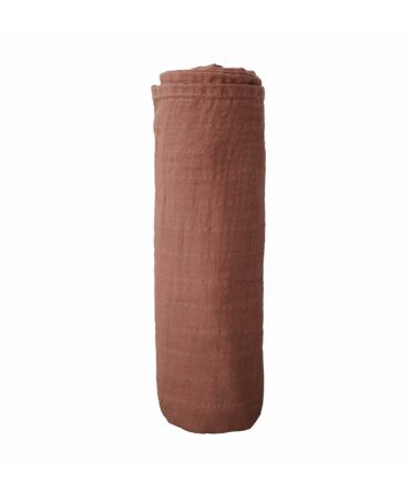Muselina 100% algodón orgánico Mushie Cognac