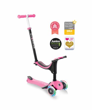 Patinete Go Up 4 en 1 rosa lights