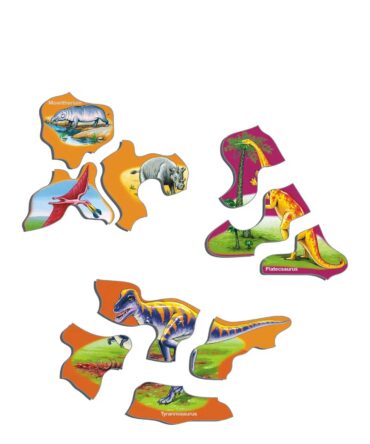 Puzzle cartón educativo Dinosaurs Triassic Period