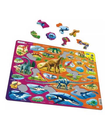 Puzzle cartón educativo Dinosaurs Triassic Period