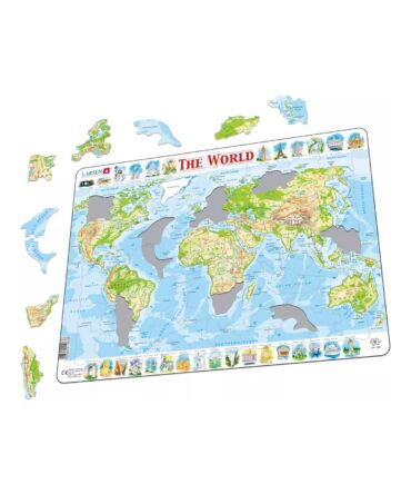 Puzzle cartón educativo el mundo físico