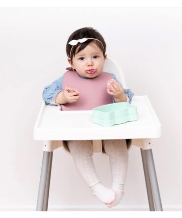 Pack de 2 baberos silicona Plum & Lilac