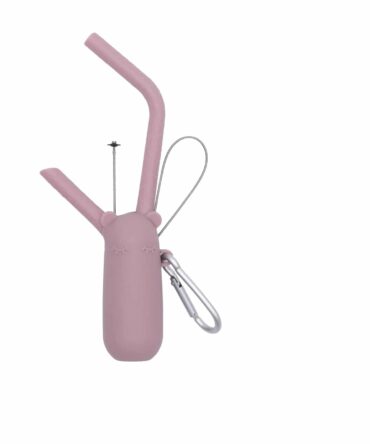 Pajita y cepillo Keepie Powder Pink