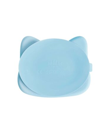 Plato con ventosa Gato Azul empolvado