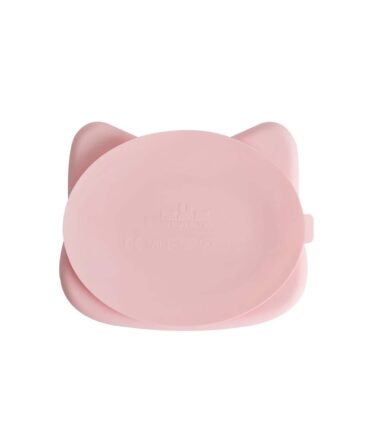 Plato con ventosa Gato Rosa