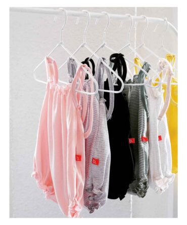 Mono Girly raya gris/rosa Limo Basics