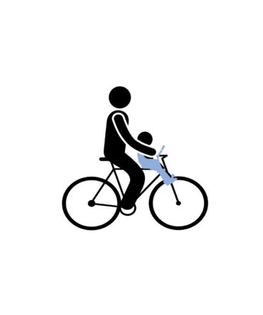 Asiento Bici Yepp Mini Montaje delantero Thule Plata