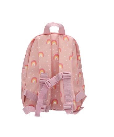 Mochila infantil arco iris rosa