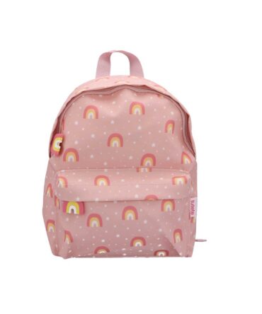 Mochila infantil arco iris rosa
