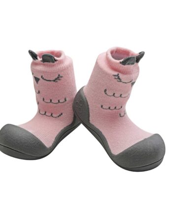 Attipas calcetín con suela cutie rosa