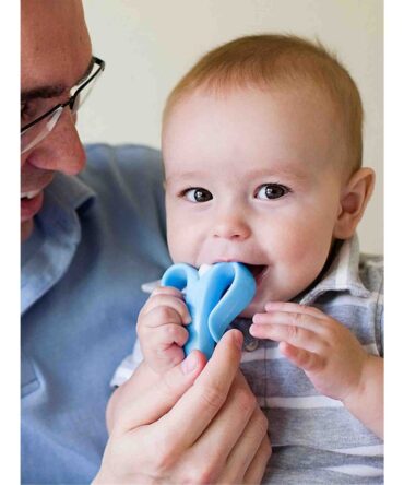 Cepillo dental de iniciación Baby Banana azul