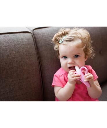 Cepillo dental de iniciación Baby Banana rosa