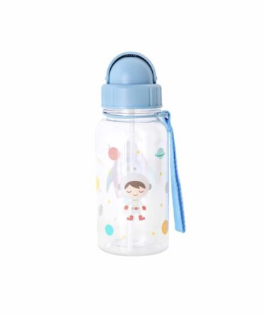 Botella plástico con pajita Tutete espacio