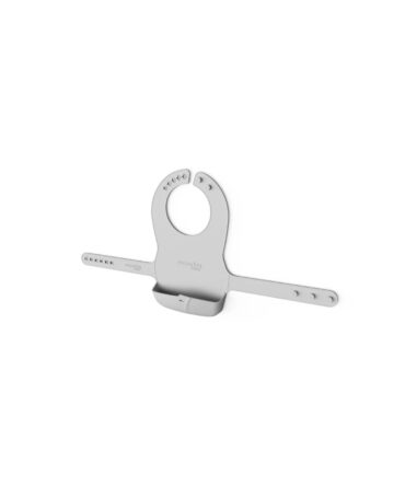 Babero de silicona plegable Everyday Baby gris