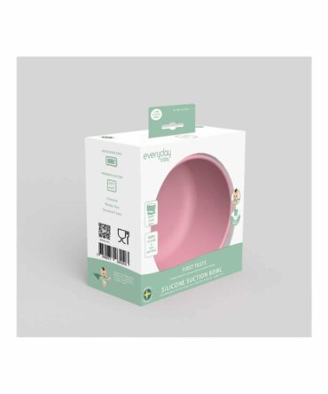 Bol silicona con ventosa Everyday Baby  450ml rosa