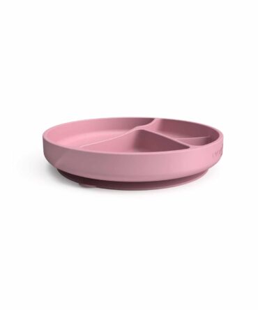 Plato silicona con compartimentos y ventosa Everyday baby rosa