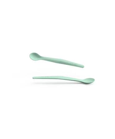 Pack 2 cucharas de silicona everyday baby verde
