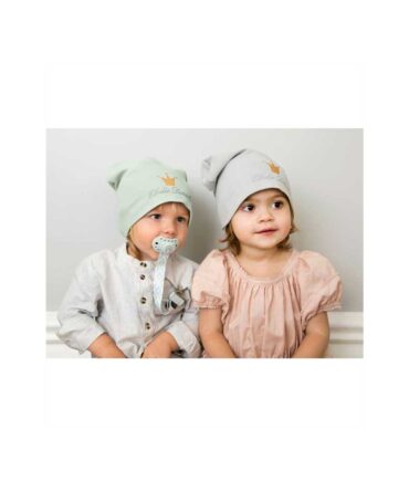 Gorrita con logo Elodie Details Marble Grey