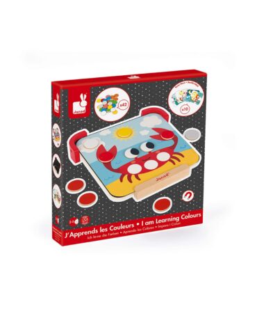 Juego aprendo los colores Janod discos magnéticos