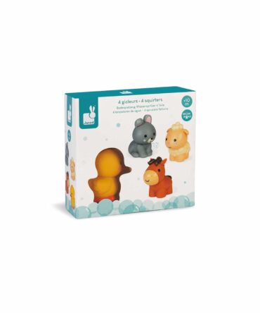 Juguete de baño 4 lanzadores de agua animales de la granja