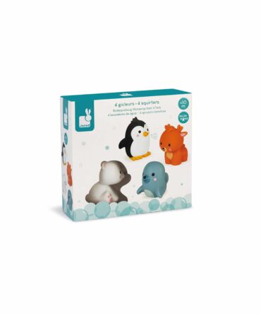 Juguete de baño 4 lanzadores de agua animales polares