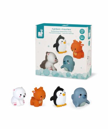 Juguete de baño 4 lanzadores de agua animales polares
