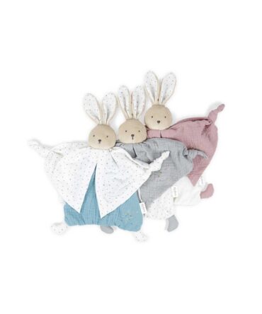 Doudou algodón orgánico Kaloo conejito azul