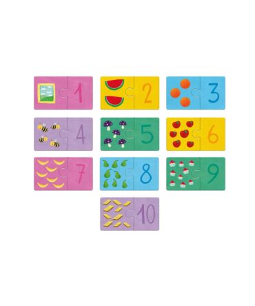 Puzzle Baby Logic Ludatttica parejas números y cantidades