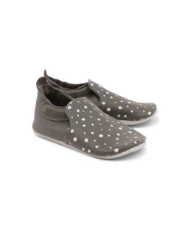 Bobux zapatos suela blanda bebé Grey/Silver Spots