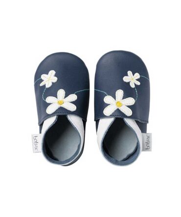 Bobux zapatos suela blanda bebé Navy Daisy Chain