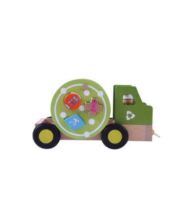 Camión de reciclaje EverEarth con tirador