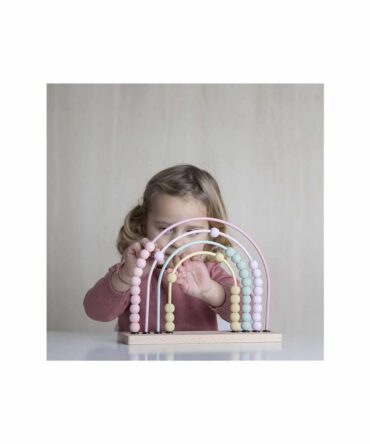 Ábaco arco iris rosa Little Dutch