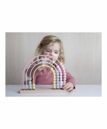 Ábaco arco iris rosa Little Dutch