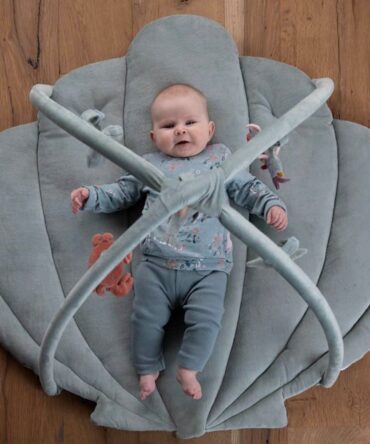 Alfombra de actividades concha ocean gris menta Little Dutch