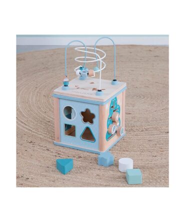 Cubo de actividades adventure azul Little Dutch