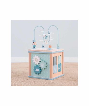 Cubo de actividades adventure azul Little Dutch