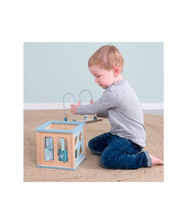 Cubo de actividades adventure azul Little Dutch