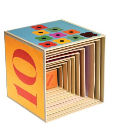 Bloques Apilables numeros y letras Colorful creatures