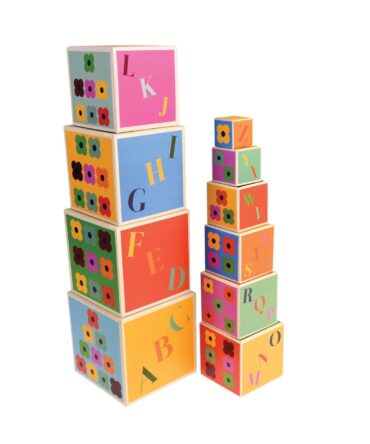Bloques Apilables numeros y letras Colorful creatures