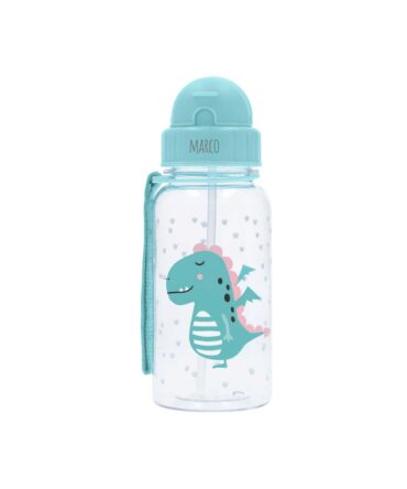 Botella plástico con pajita Tutete dragón