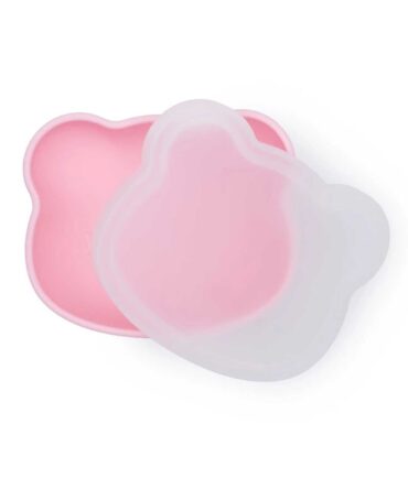 Bol con ventosa Oso rosa empolvado