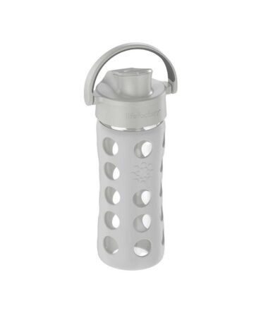 Botella cristal Lifefactory Active 350ml stone grey
