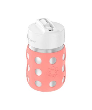 Botella inox Lifefactory tapa straw 235ml cantalope