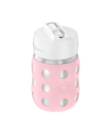Botella inox Lifefactory tapa straw 235ml desert rose