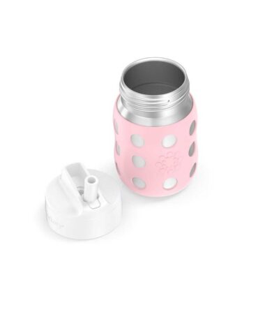 Botella inox Lifefactory tapa straw 235ml desert rose