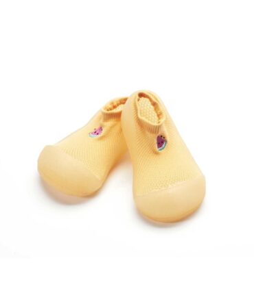 Attipas calcetín con suela goma cool summer amarillo