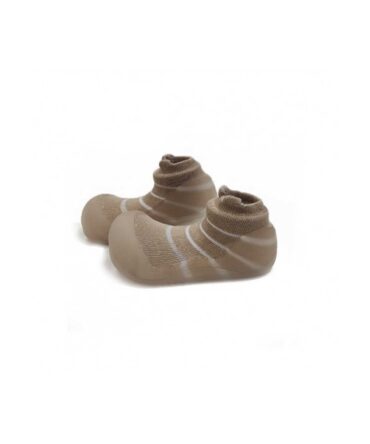 Attipas calcetín con suela goma summer bear beige