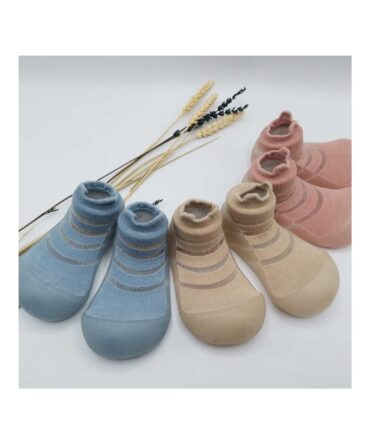 Attipas calcetín con suela goma summer bear beige