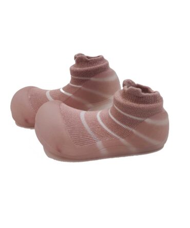 Attipas calcetín con suela goma summer bear pink
